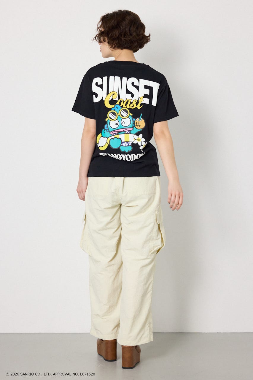 (サンリオキャラクターズ)SUNSET Tシャツ BLK M