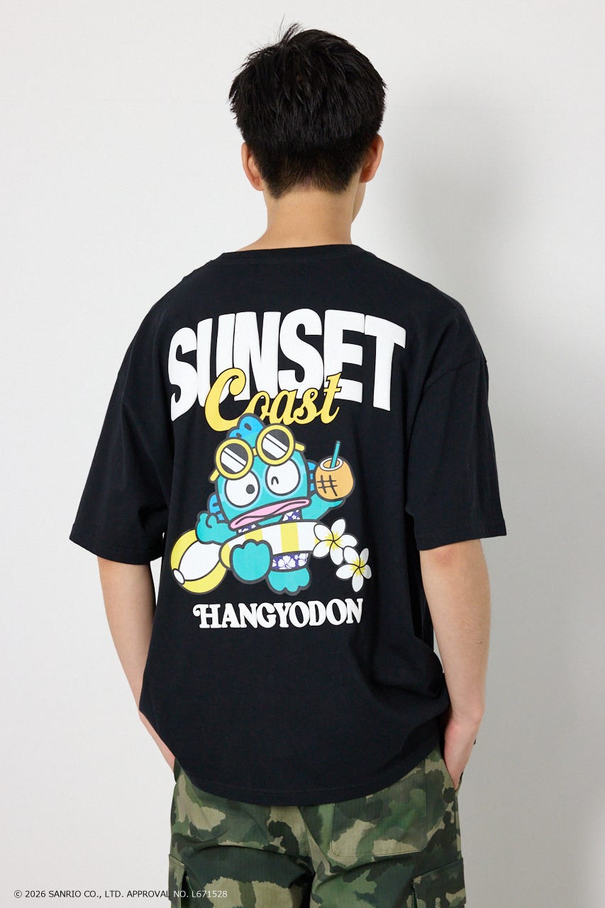 (サンリオキャラクターズ)SUNSET Tシャツ BLK M