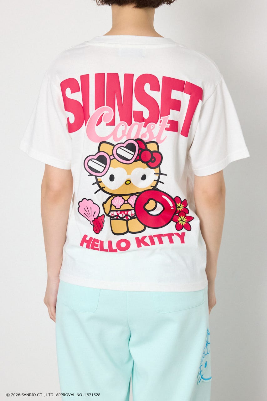 (サンリオキャラクターズ)SUNSET Tシャツ O/WHT L