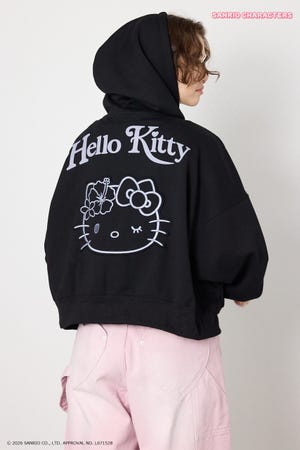 (HELLOKITTY)アップリケジップフーディー