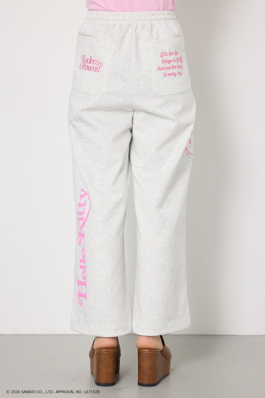 (HELLOKITTY)アップリケスウェットパンツ L/T.GRY M