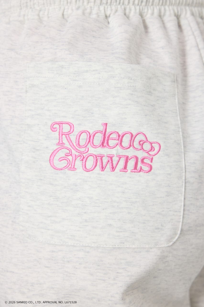 (HELLOKITTY)アップリケスウェットパンツ L/T.GRY M