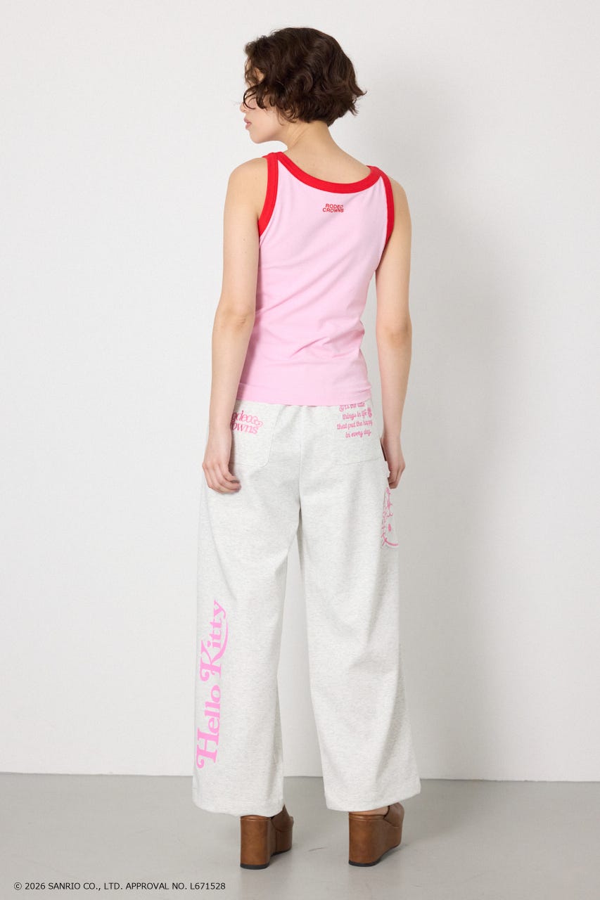 (HELLOKITTY)アップリケスウェットパンツ L/T.GRY M