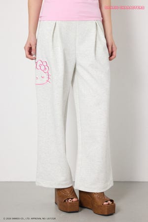(HELLOKITTY)アップリケスウェットパンツ