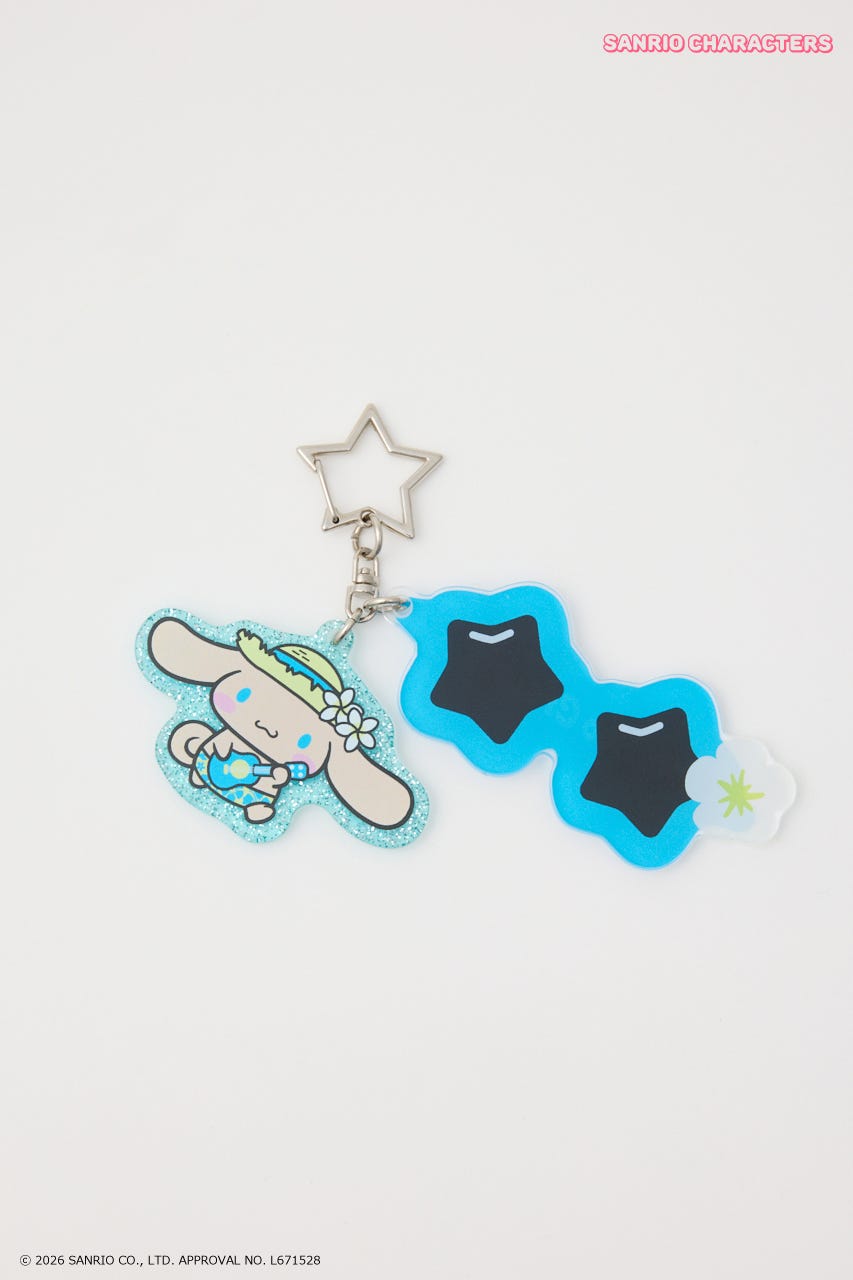 (サンリオキャラクターズ)サングラスチャーム 柄BLU FREE