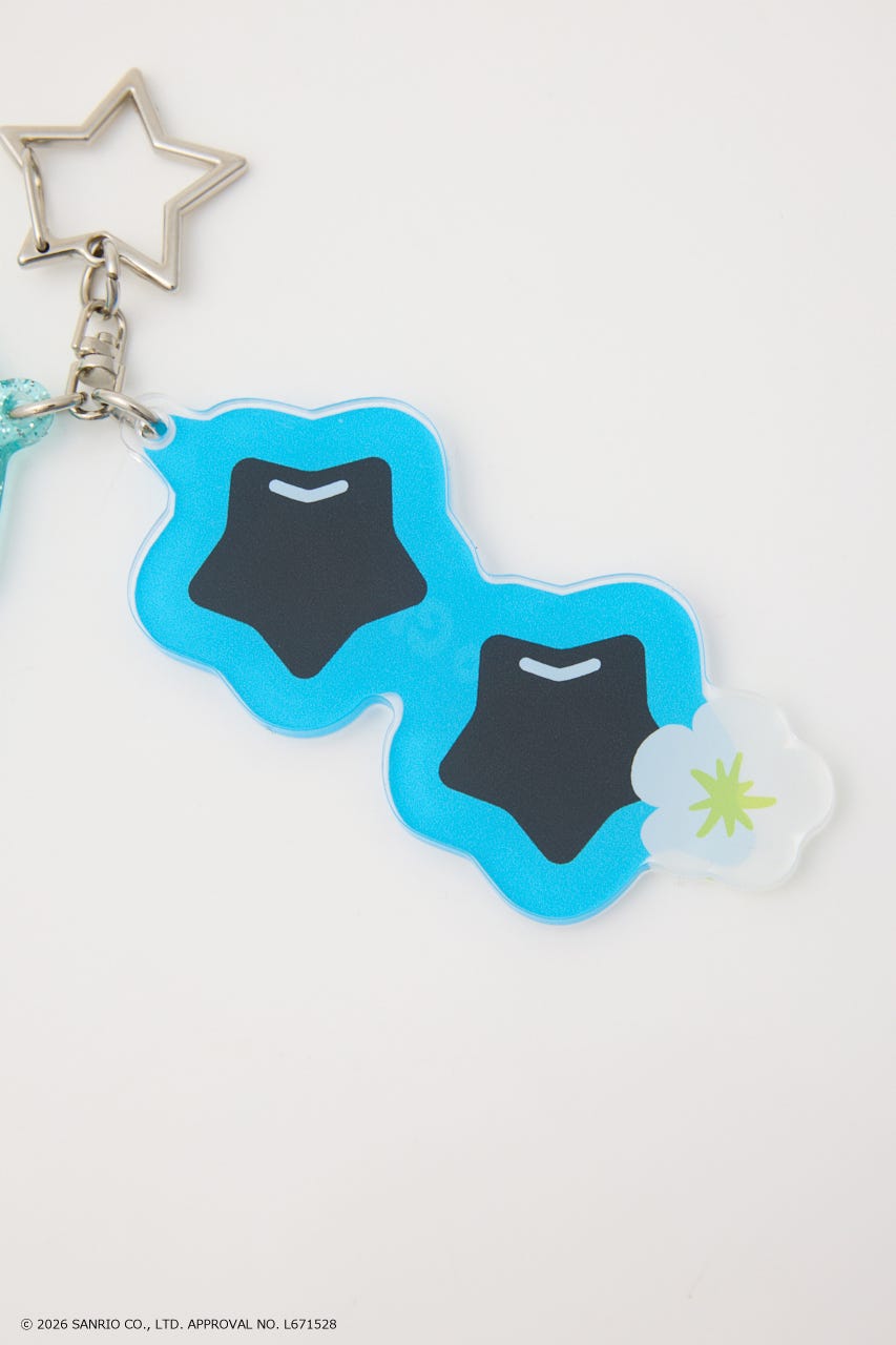 (サンリオキャラクターズ)サングラスチャーム 柄BLU FREE