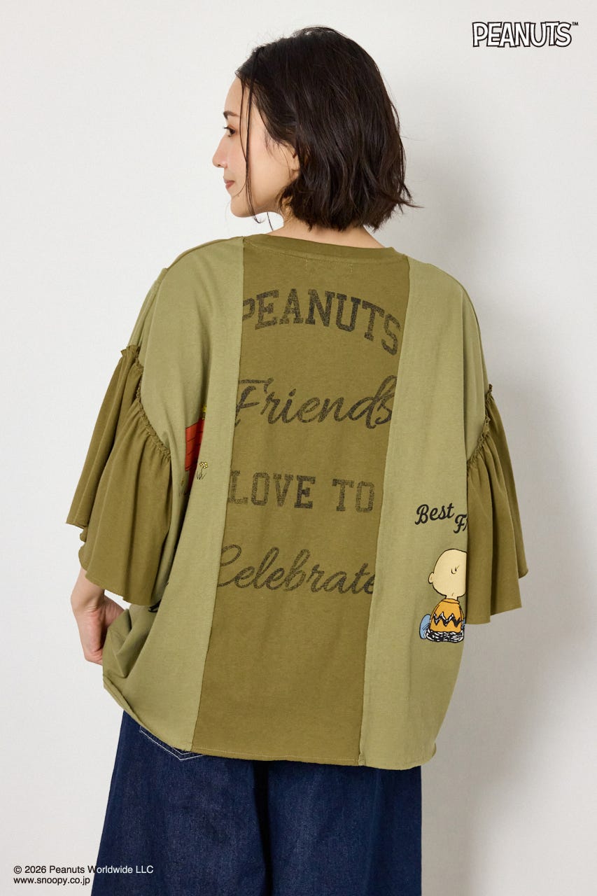 (PEANUTS)カスタムドッキングTシャツ KHA FREE