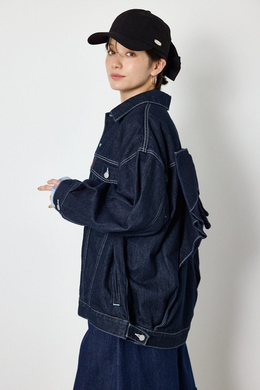 【AW先行予約アイテム】ビッグリボンデニムジャケット One Wash FREE