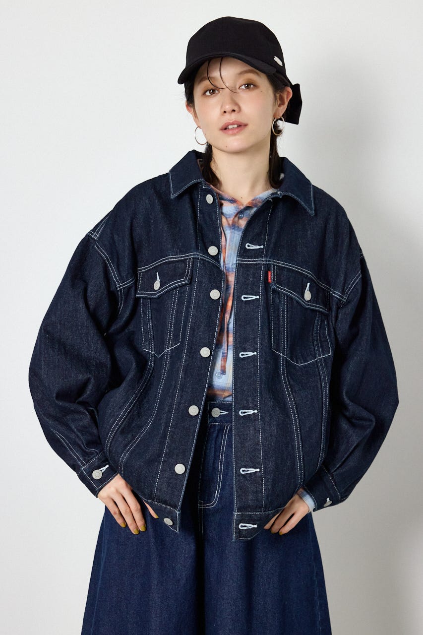 【AW先行予約アイテム】ビッグリボンデニムジャケット One Wash FREE