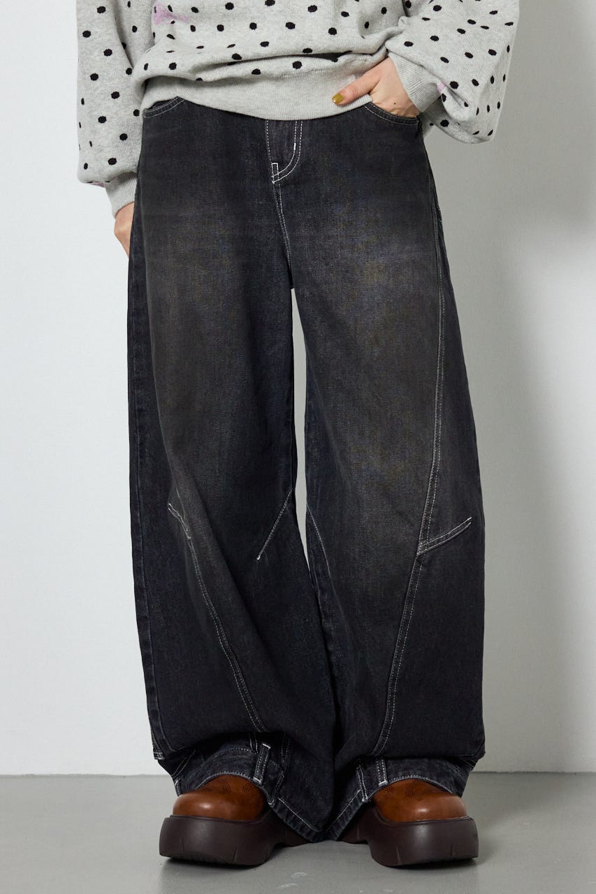 upside down DENIM BLK M