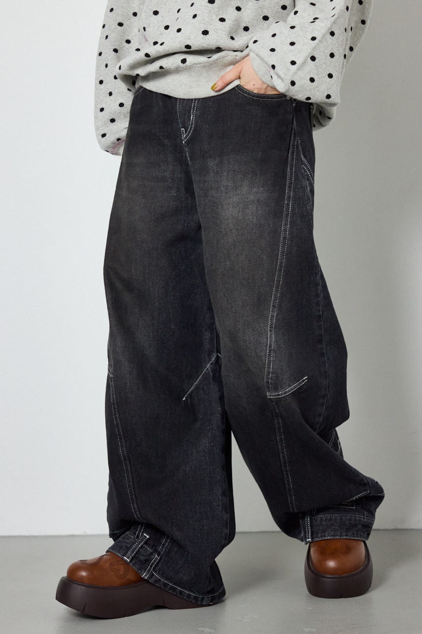 upside down DENIM BLK M