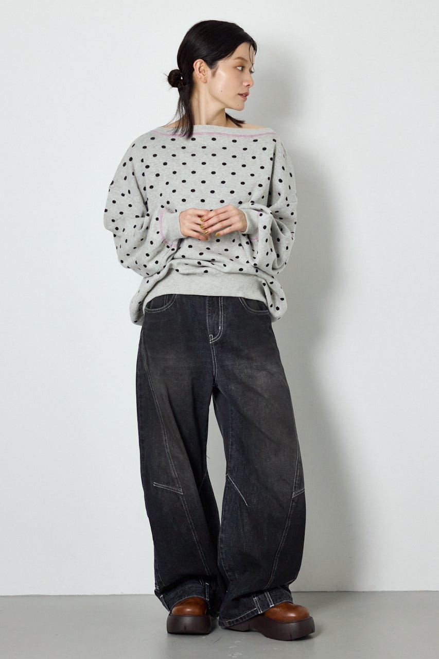 upside down DENIM BLK M
