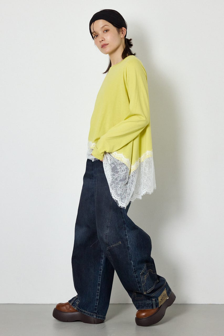 upside down DENIM BLU S