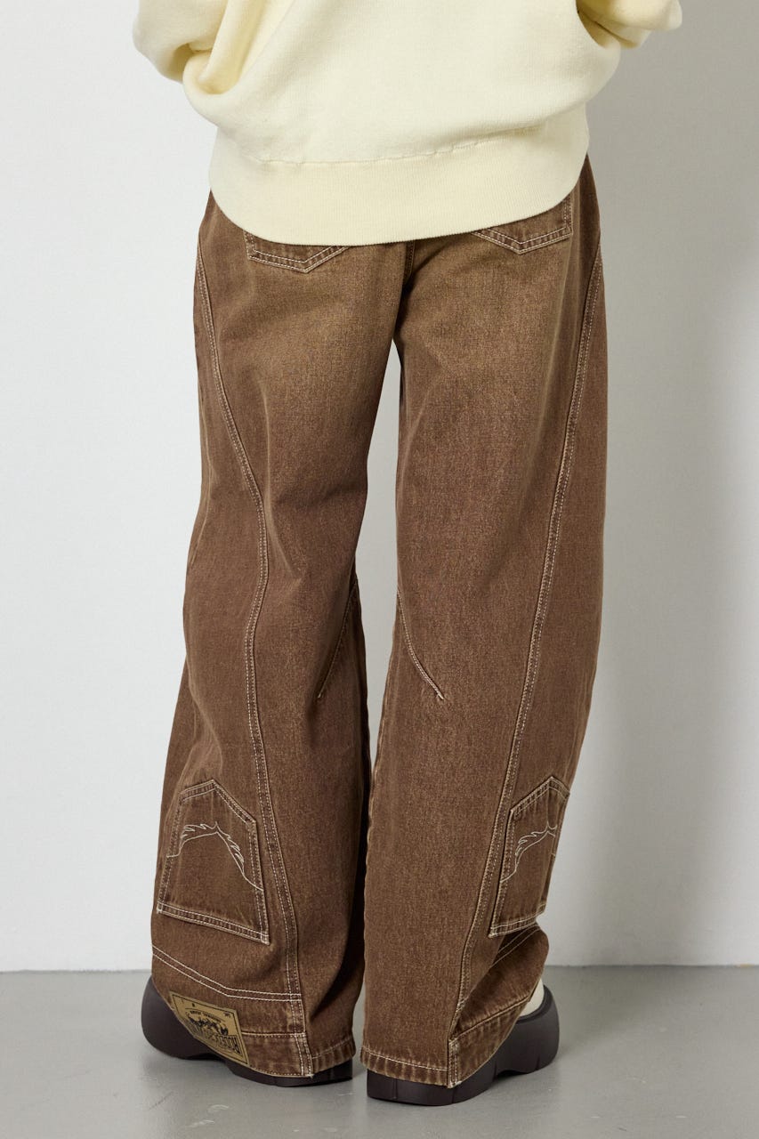 upside down DENIM BRN S