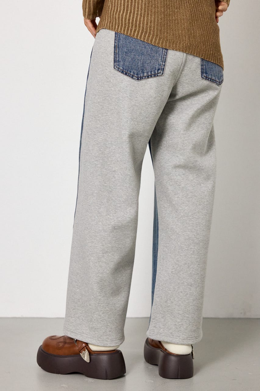 DENIM COMBO PANTS BLU S