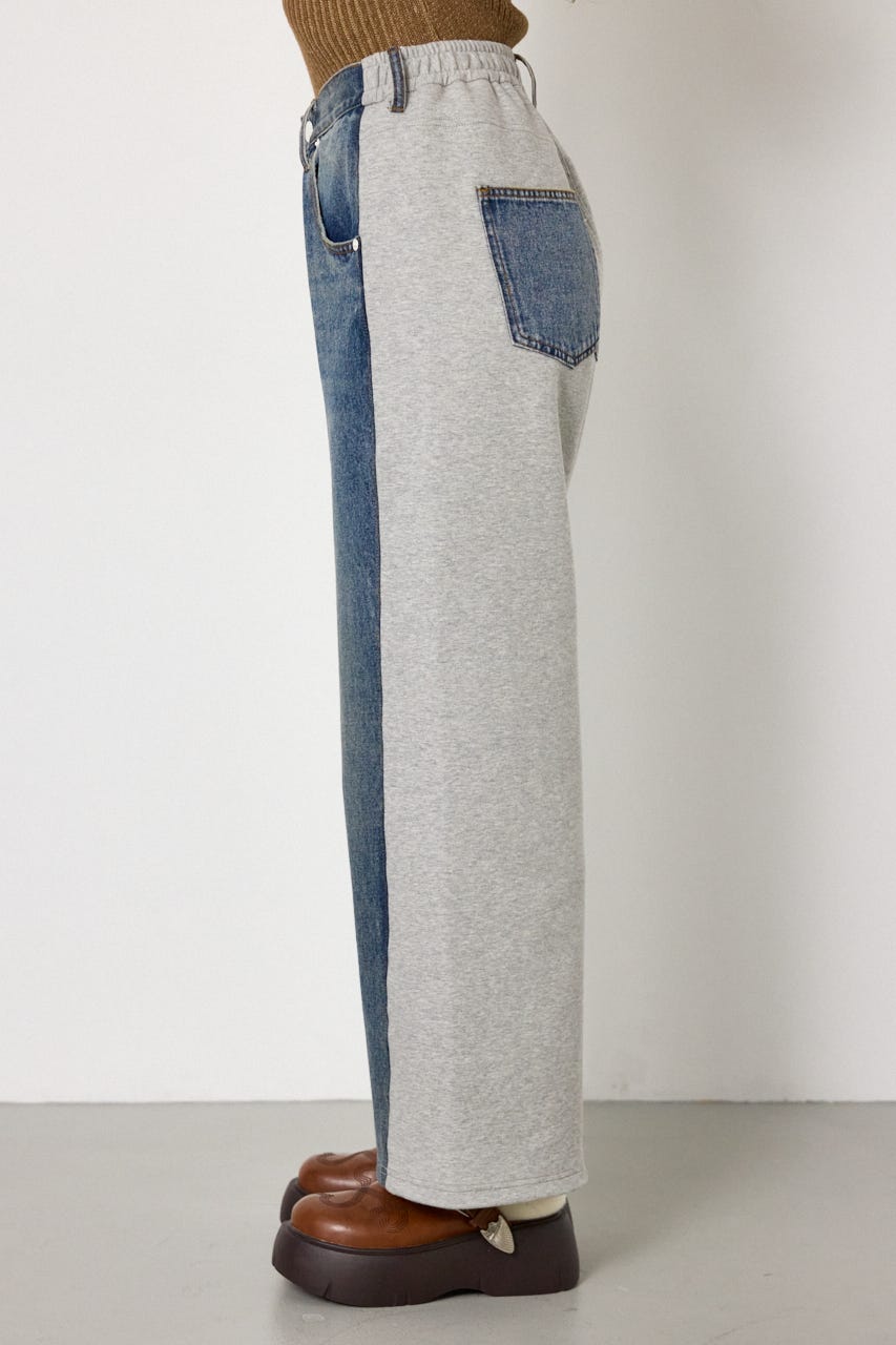 DENIM COMBO PANTS BLU S