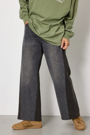 DENIM COMBO PANTS