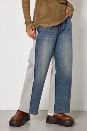 DENIM COMBO PANTS