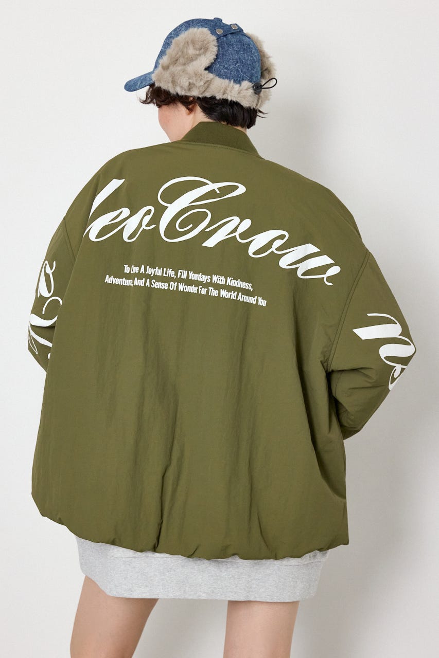 オーバーサイズバルーンロゴブルゾン KHA FREE