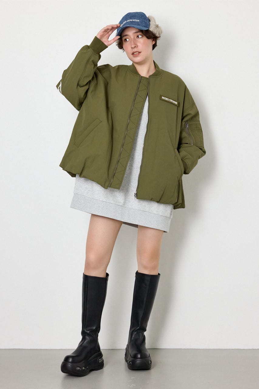 オーバーサイズバルーンロゴブルゾン KHA FREE