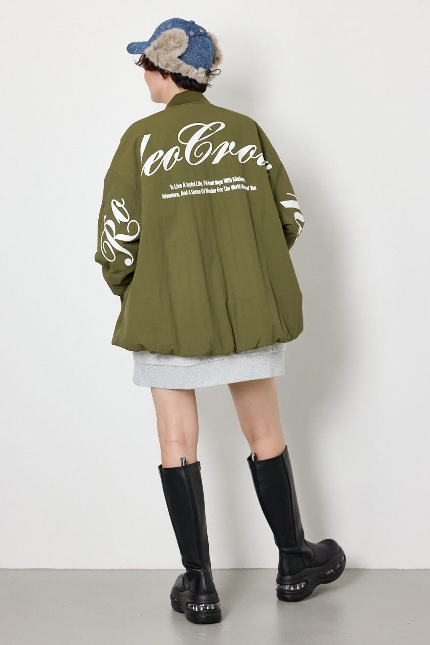 オーバーサイズバルーンロゴブルゾン KHA FREE