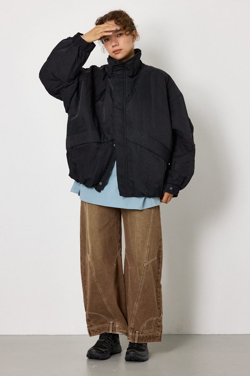 【AW先行予約アイテム】LEVEL5 STAND NECK ブルゾン BLK FREE