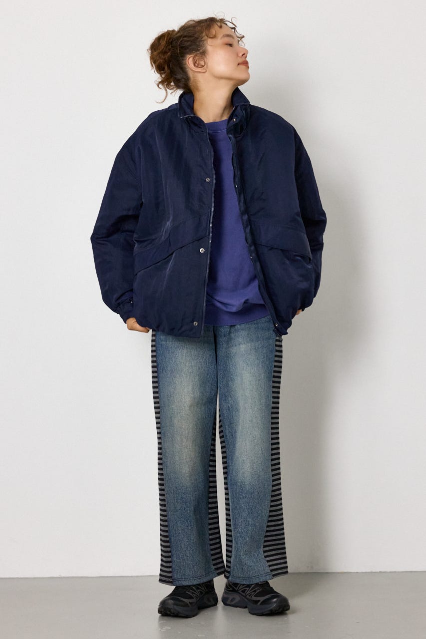【AW先行予約アイテム】LEVEL5 STAND NECK ブルゾン NVY FREE