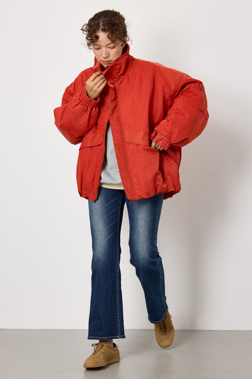 【AW先行予約アイテム】LEVEL5 STAND NECK ブルゾン RED FREE