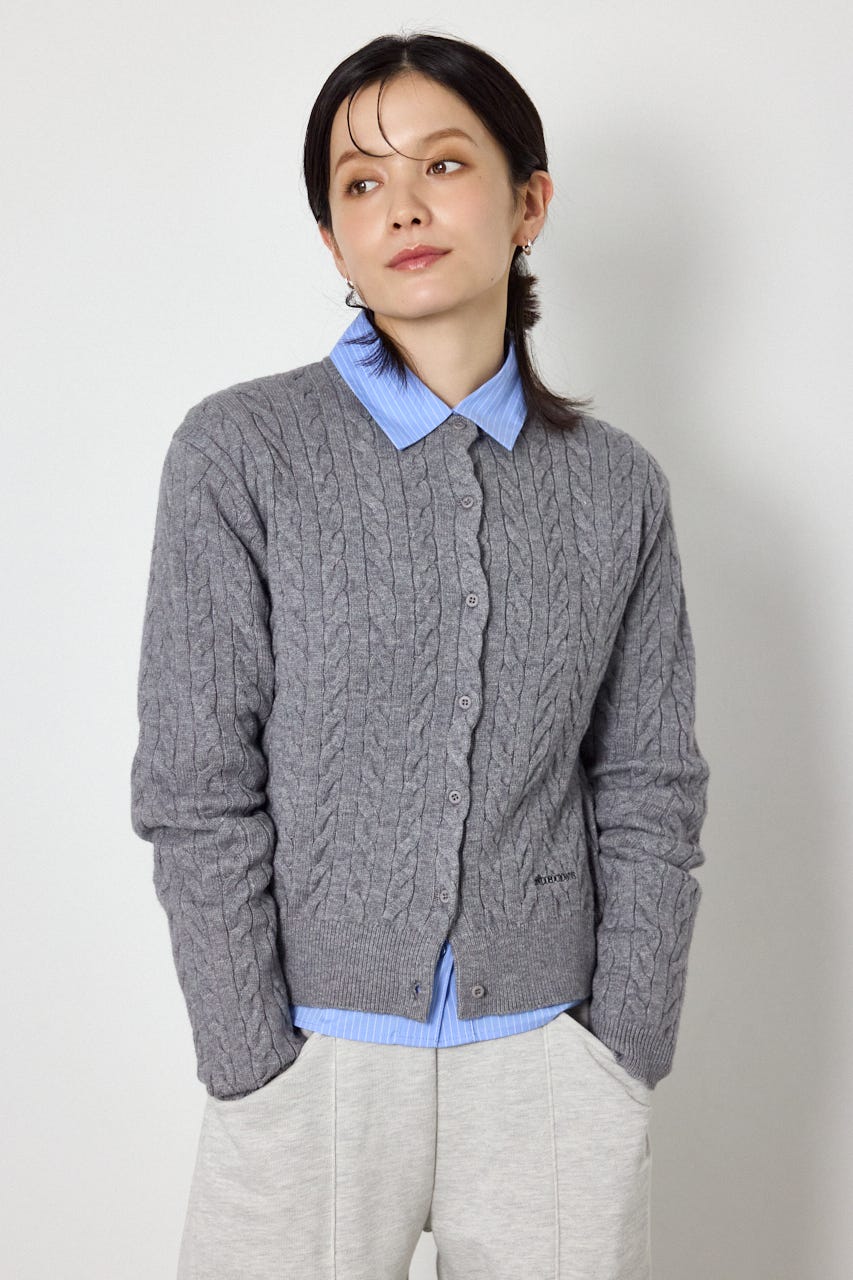【AW先行予約アイテム】MINI ケーブルニット GRY FREE