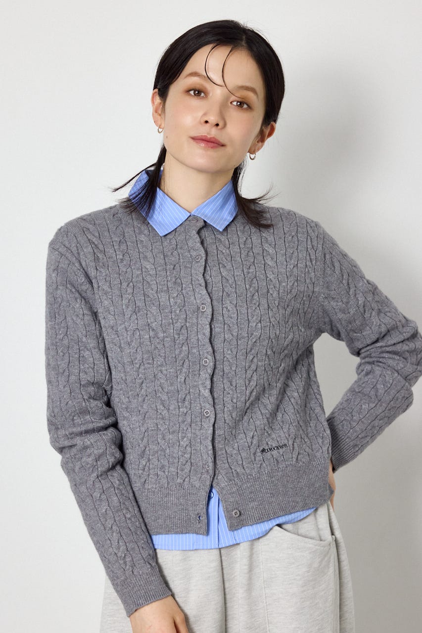 【AW先行予約アイテム】MINI ケーブルニット GRY FREE