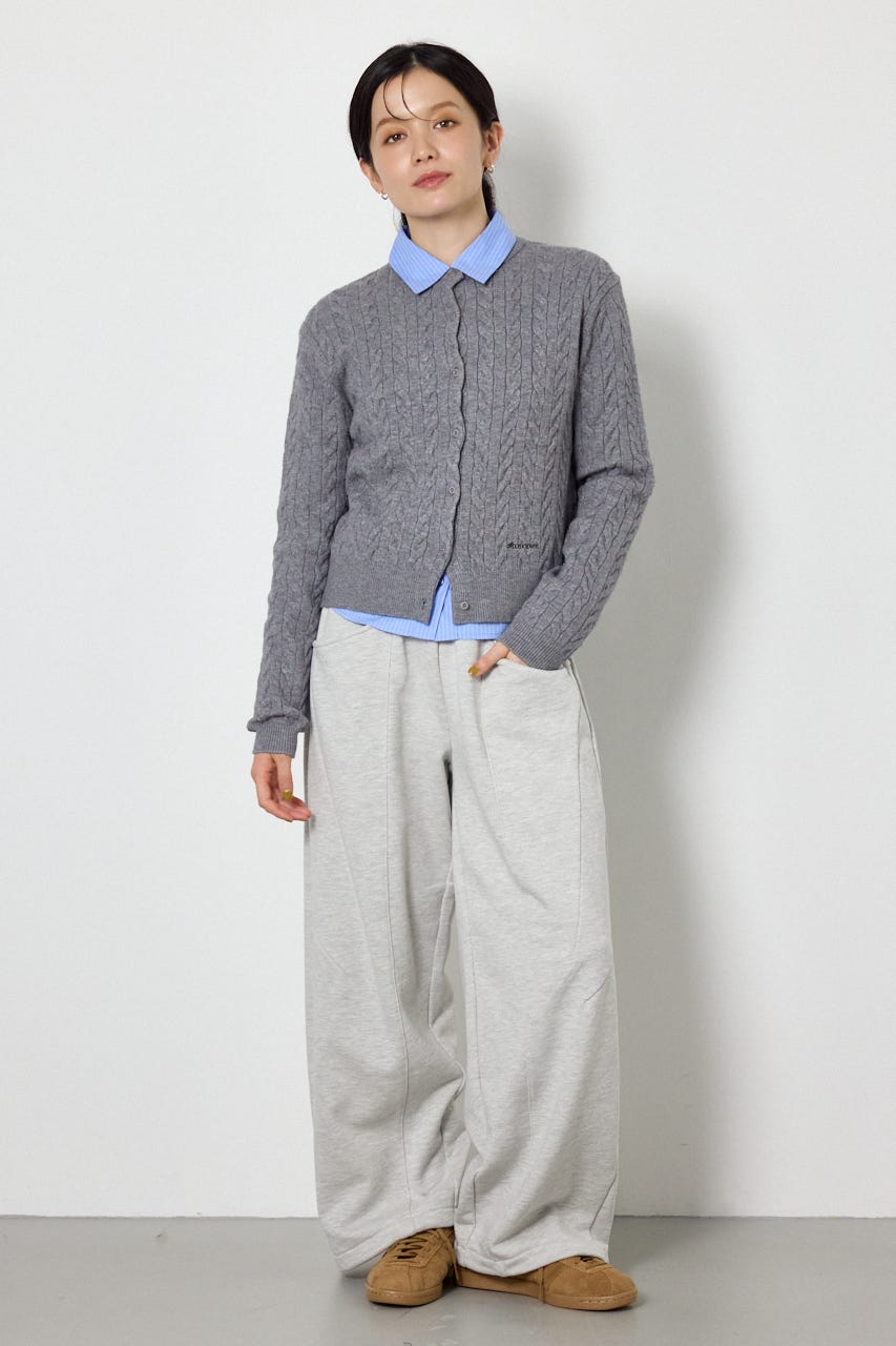 【AW先行予約アイテム】MINI ケーブルニット GRY FREE