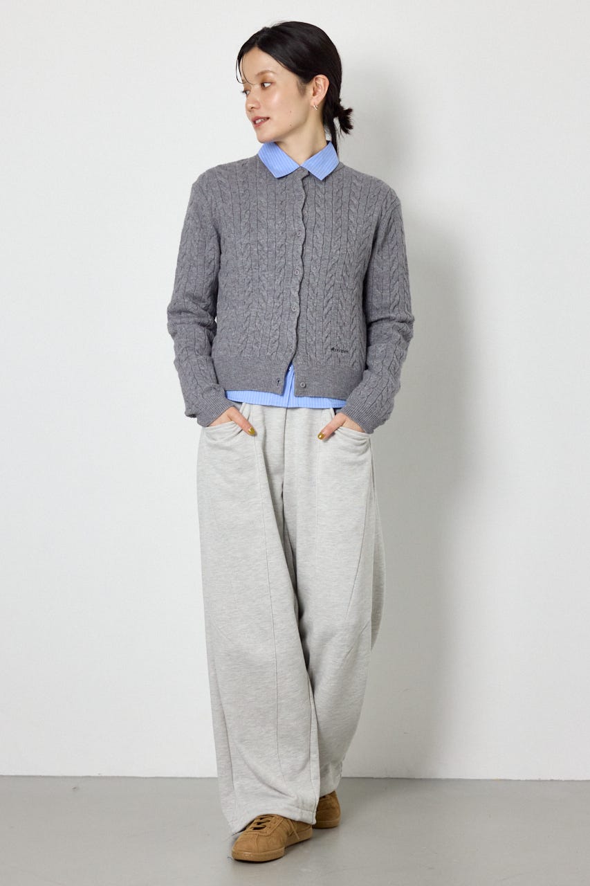 【AW先行予約アイテム】MINI ケーブルニット GRY FREE