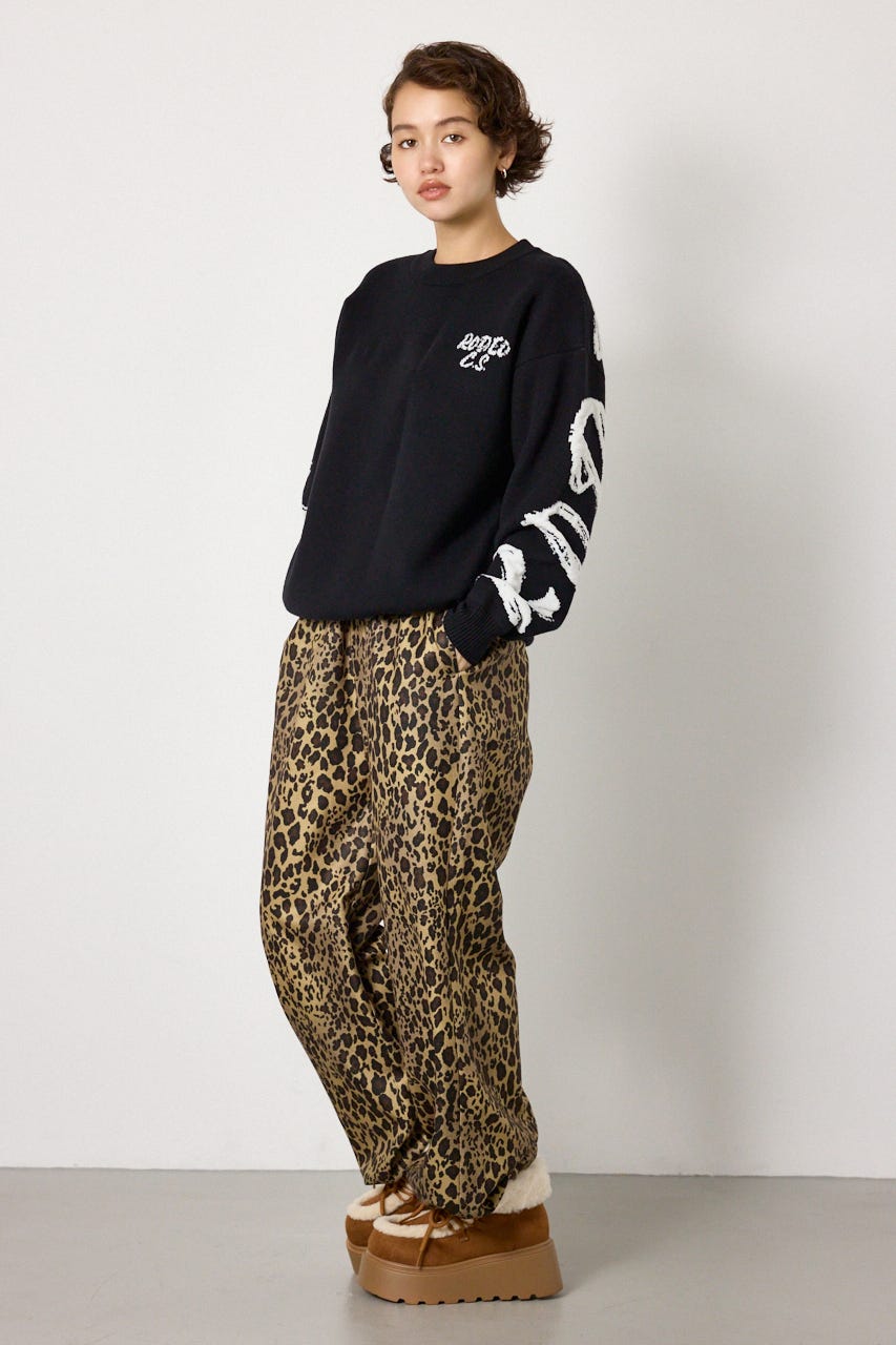 SWELL LOGO KNITトップス BLK FREE
