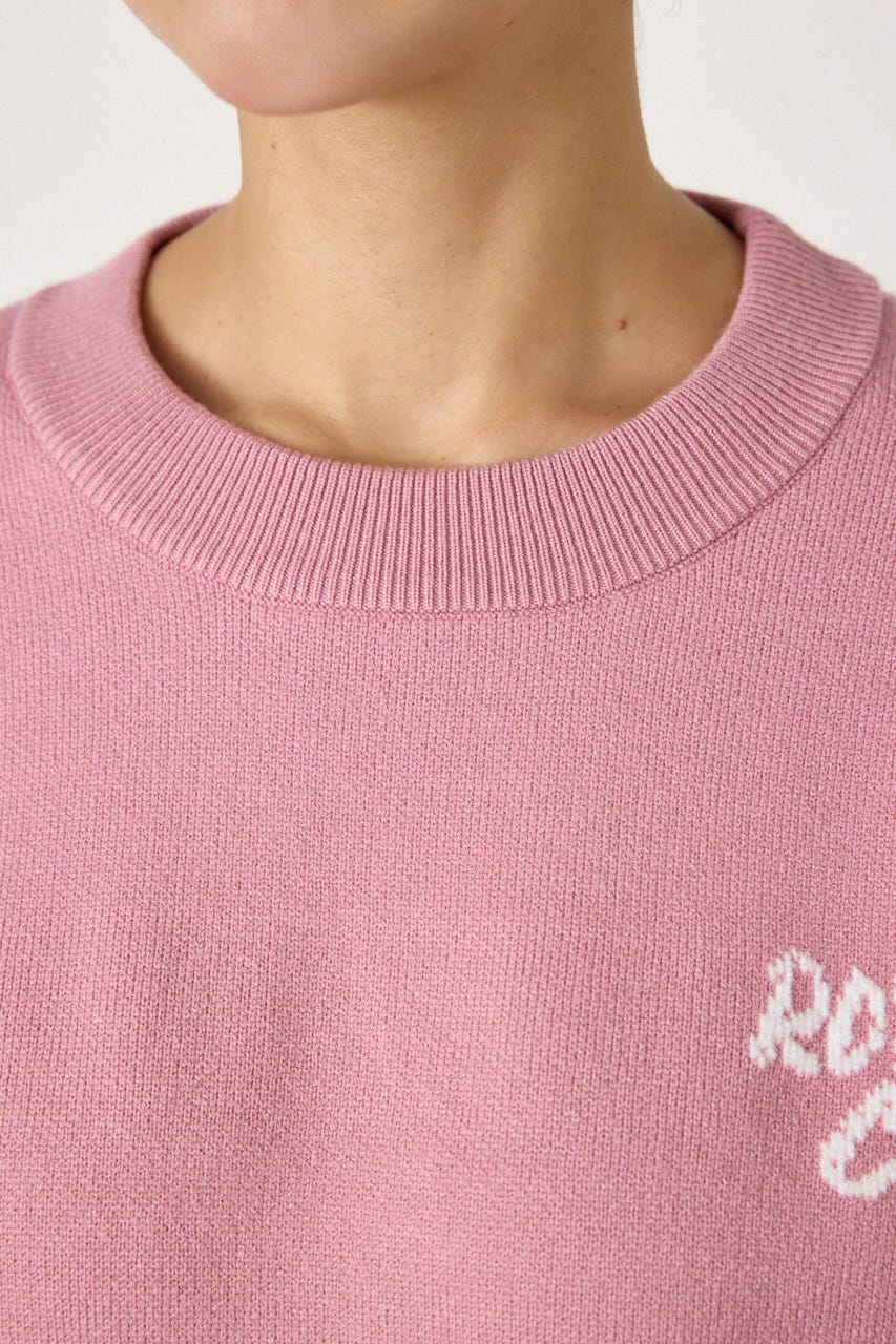 SWELL LOGO KNITトップス L/PNK FREE