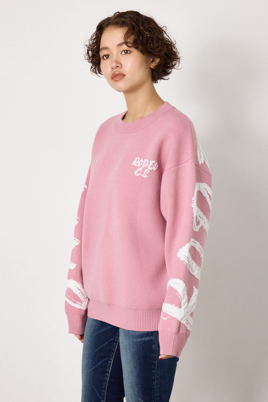 SWELL LOGO KNITトップス L/PNK FREE