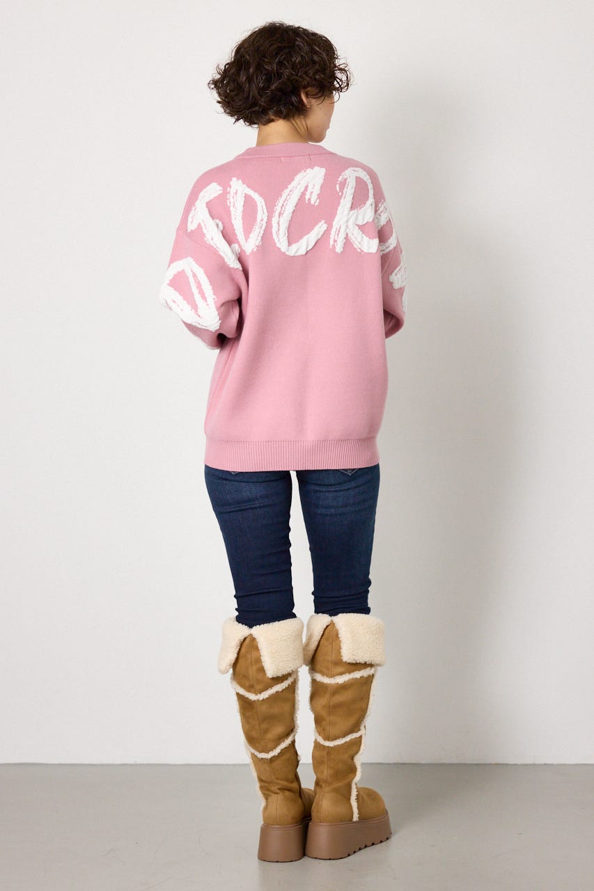 SWELL LOGO KNITトップス L/PNK FREE