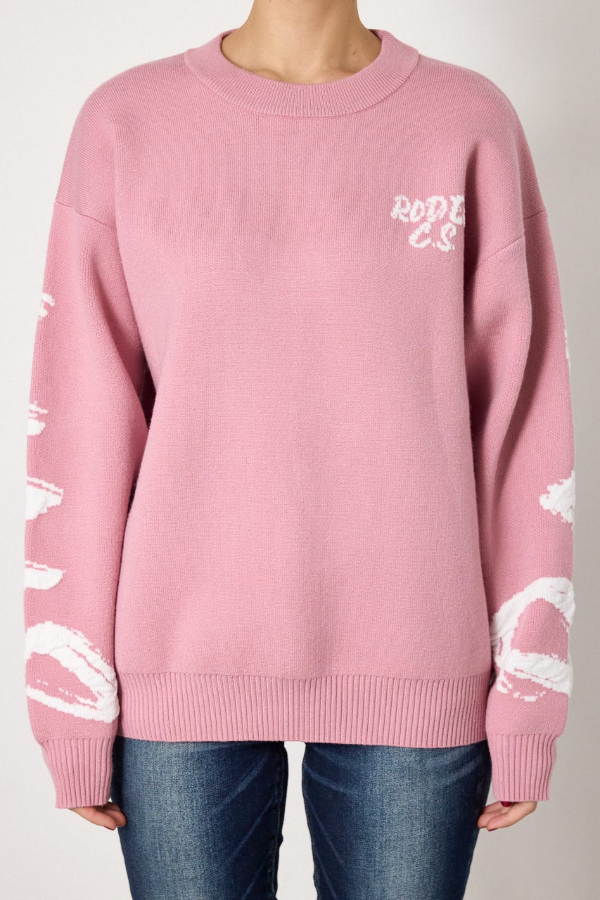 SWELL LOGO KNITトップス L/PNK FREE