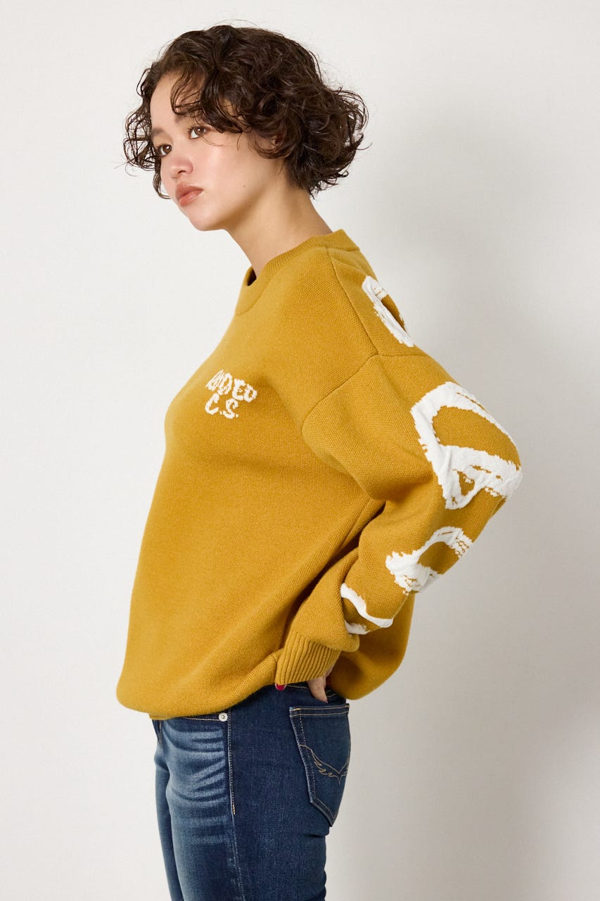 SWELL LOGO KNITトップス MST FREE