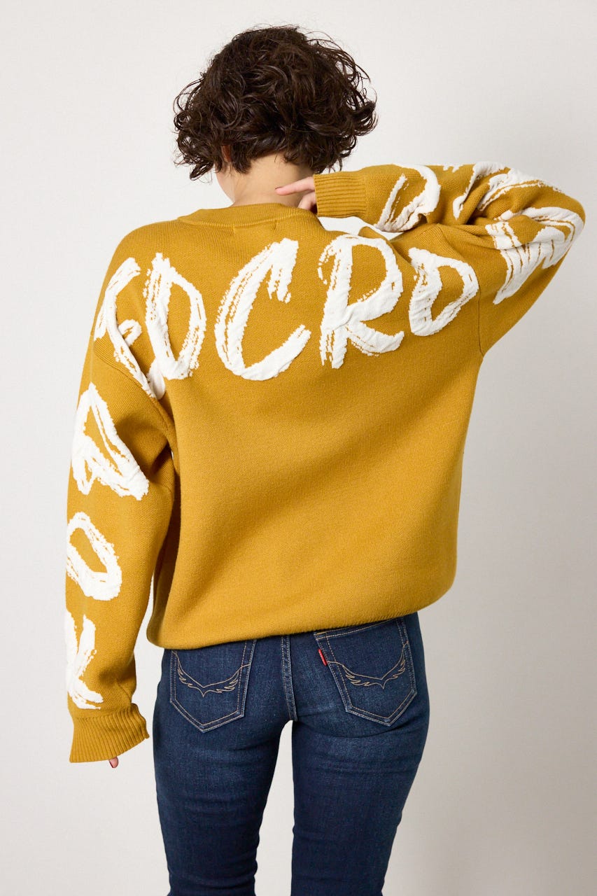 SWELL LOGO KNITトップス MST FREE