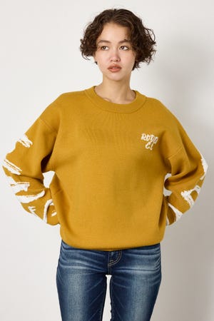 SWELL LOGO KNITトップス