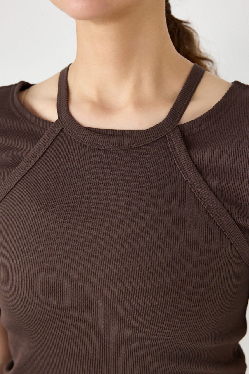 clavicle openTシャツ BRN FREE