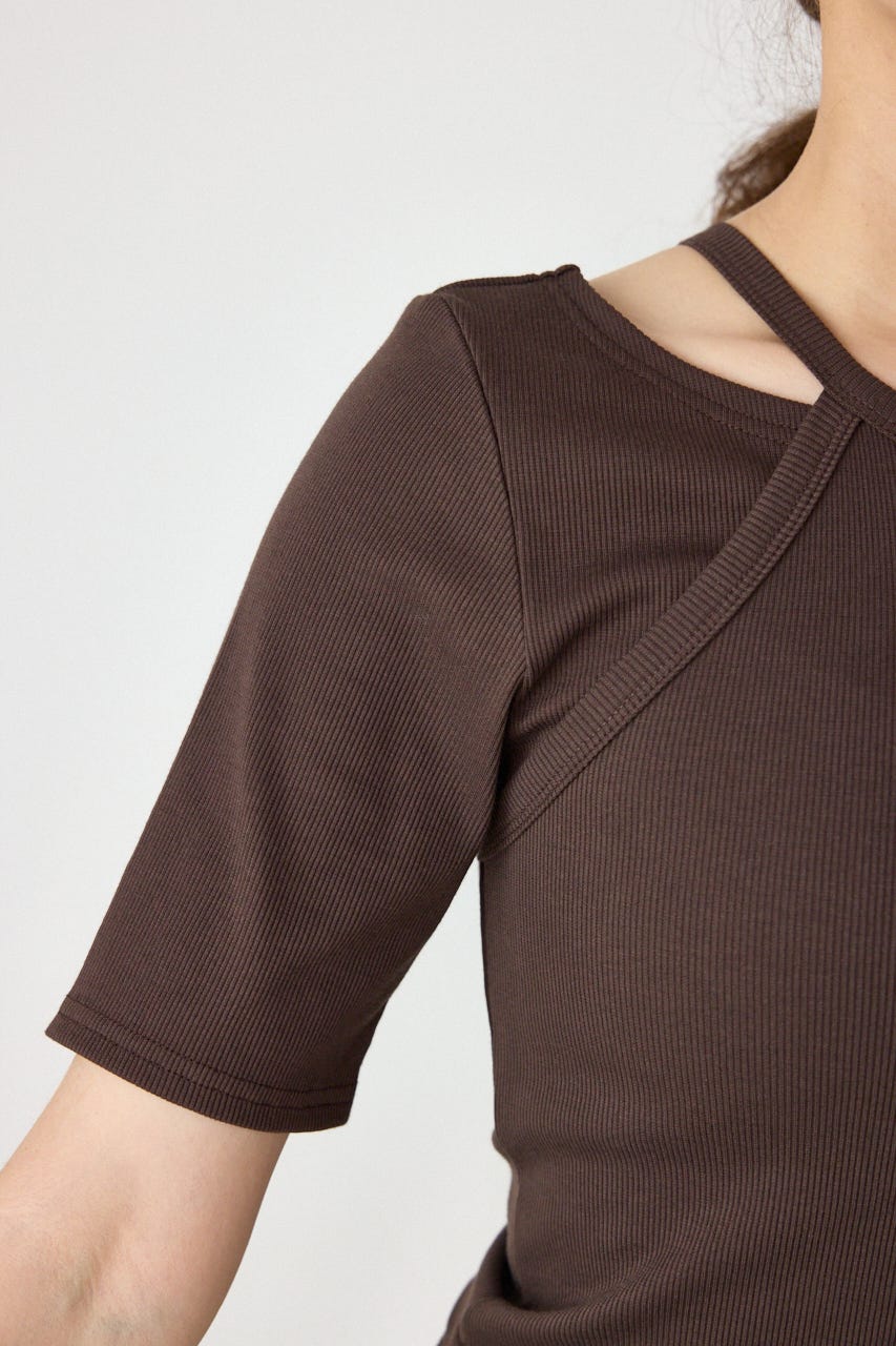 clavicle openTシャツ BRN FREE
