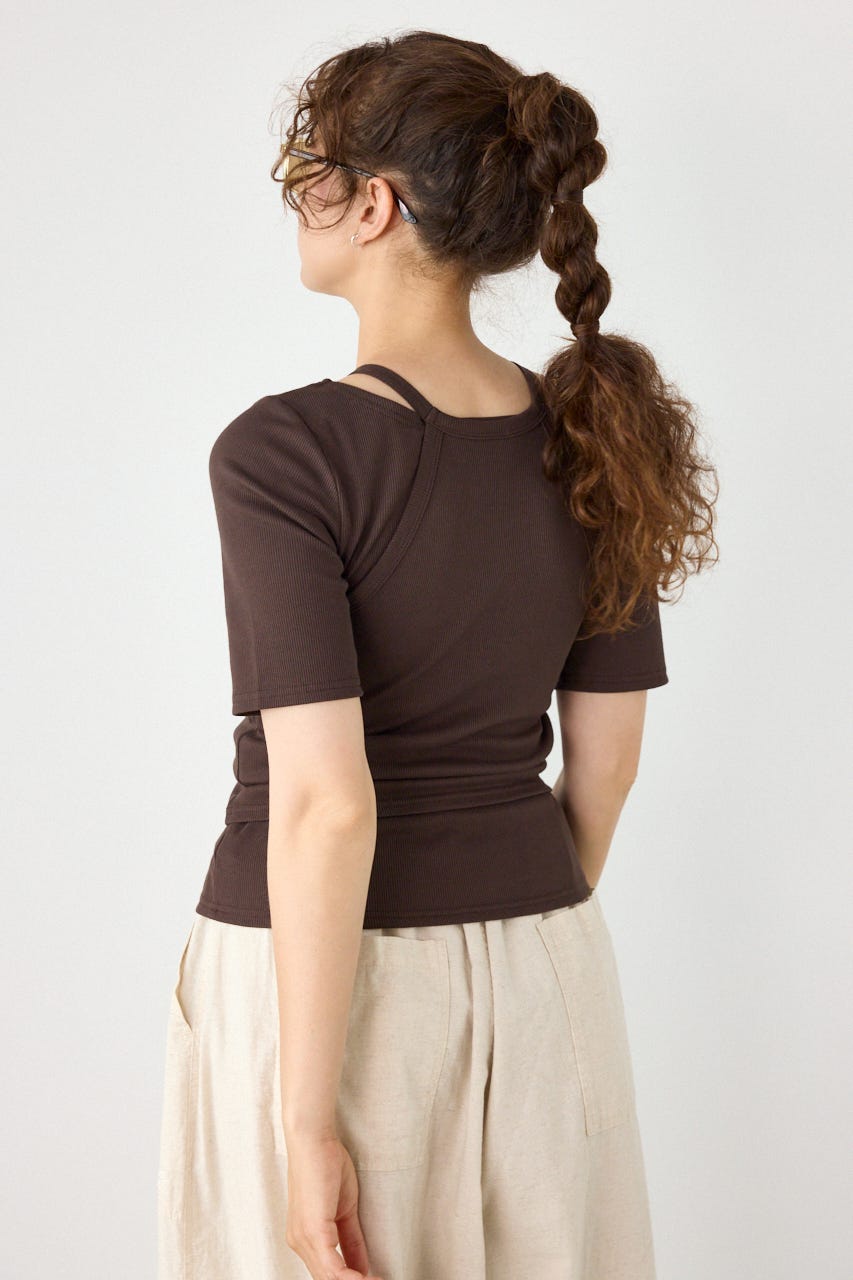 clavicle openTシャツ BRN FREE