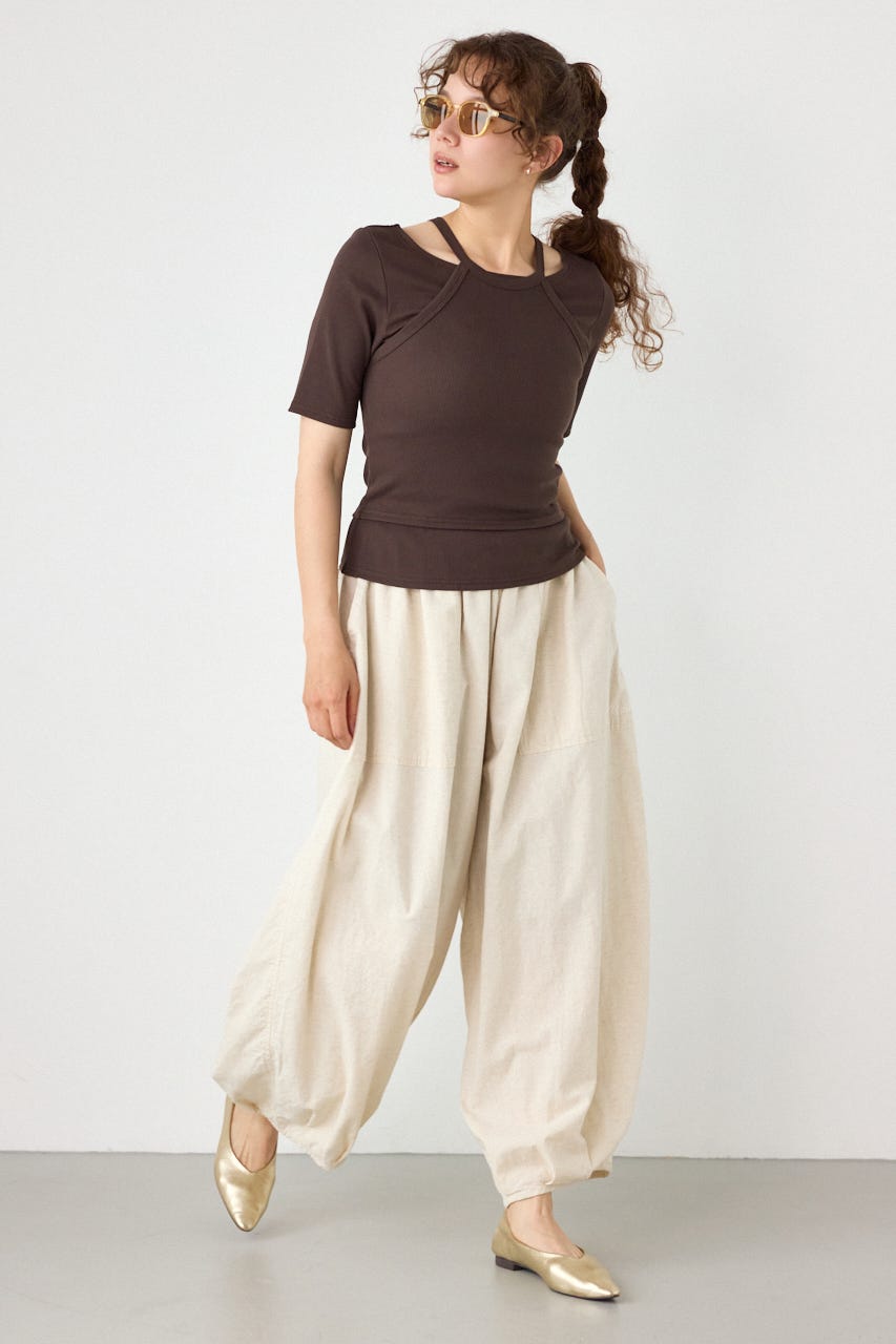 clavicle openTシャツ BRN FREE