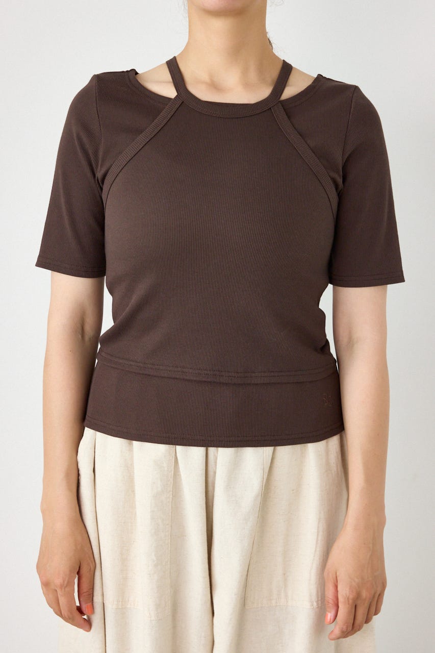 clavicle openTシャツ BRN FREE