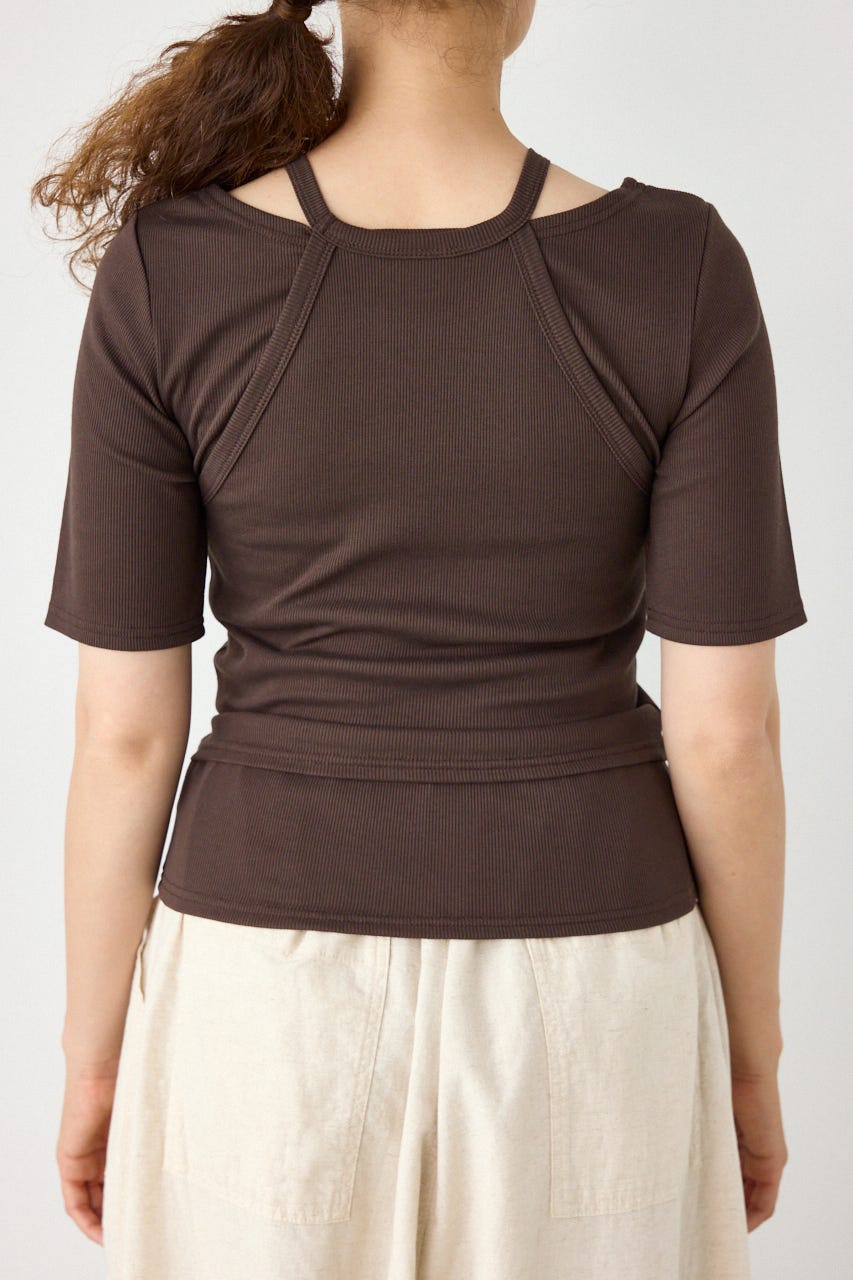 clavicle openTシャツ BRN FREE
