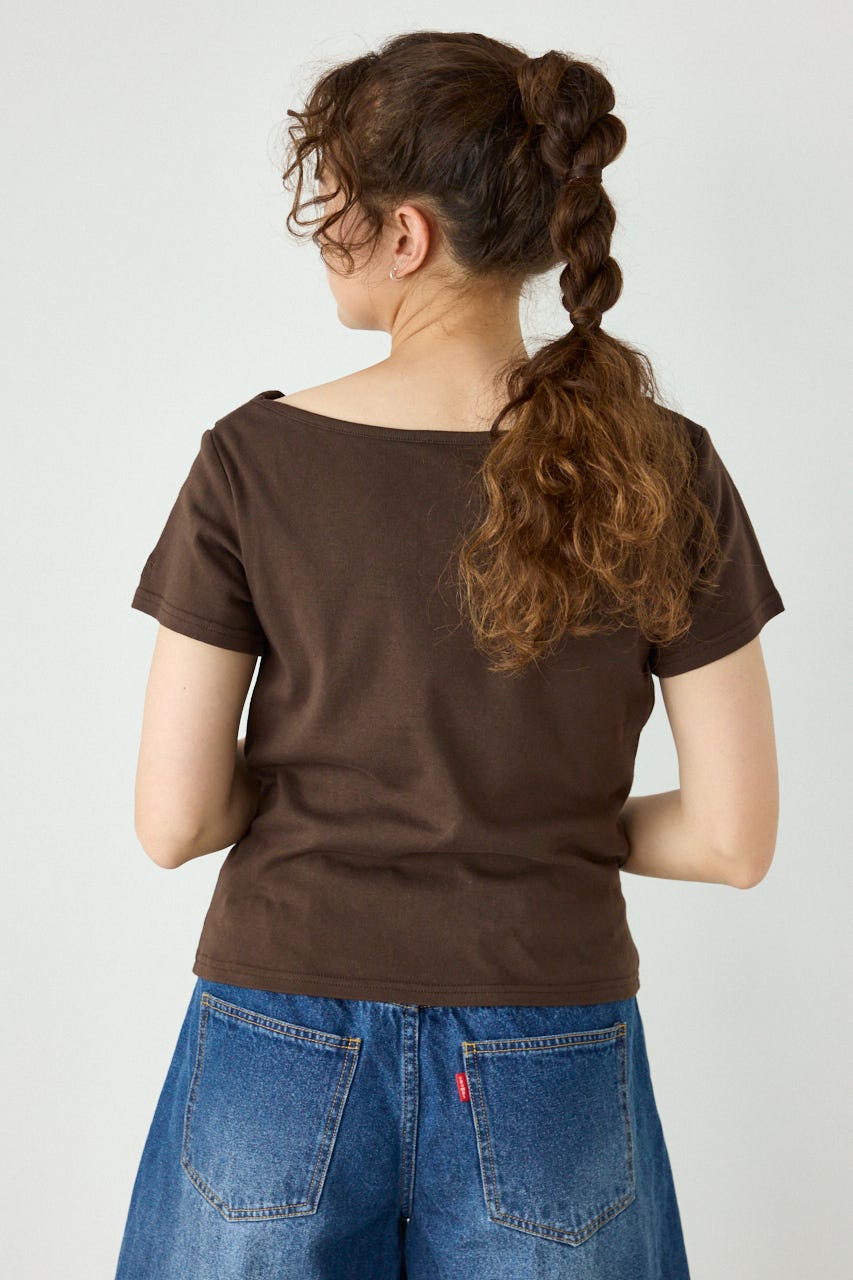 マルチWAYドレープTシャツ BRN FREE