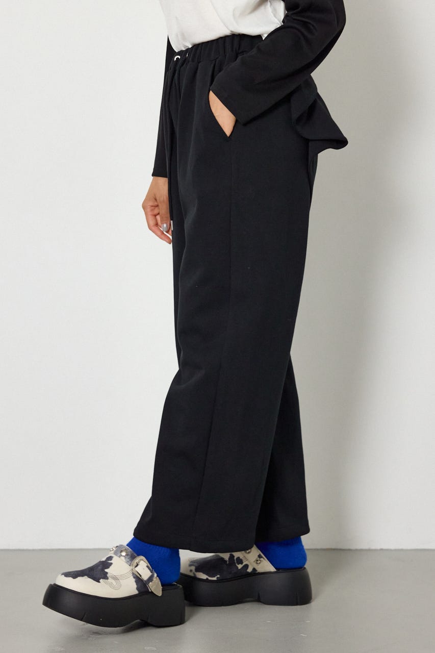 ビッグリボンスウェットパンツ BLK S