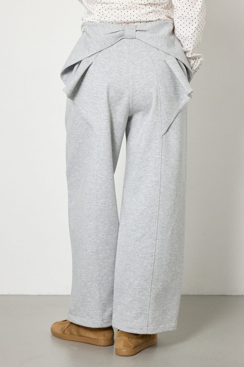 ビッグリボンスウェットパンツ L/T.GRY S