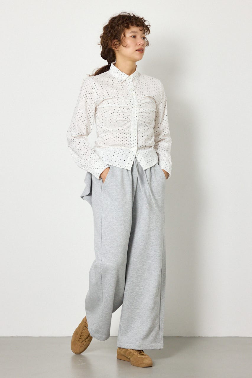 ビッグリボンスウェットパンツ L/T.GRY S